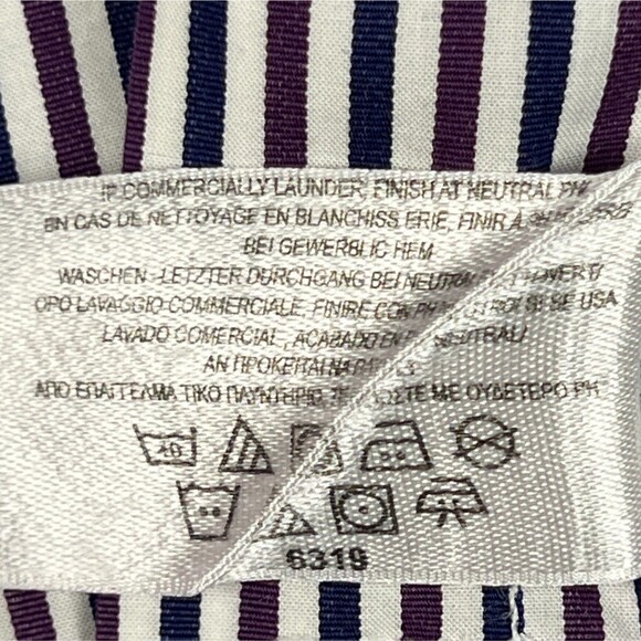 Brooks Brothers Dress Shirt Egyptian Ctn Sz 16-33 Slim Blue Stripe Button-Down - Picture 5 of 13